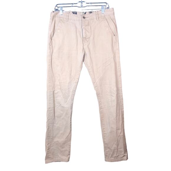 Levis Strauss & Co Mens Pants Tan Khakis Straight Leg 100% Cotton 31x32 - Picture 1 of 14